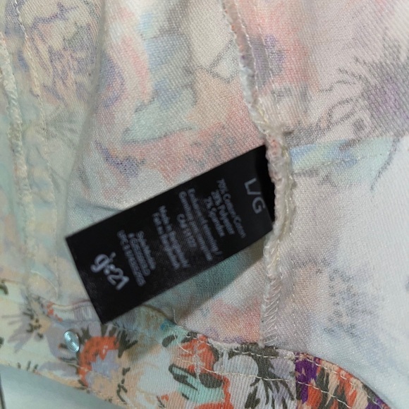 Forever21 G21 Denim antique rose print jacket - Picture 4 of 4